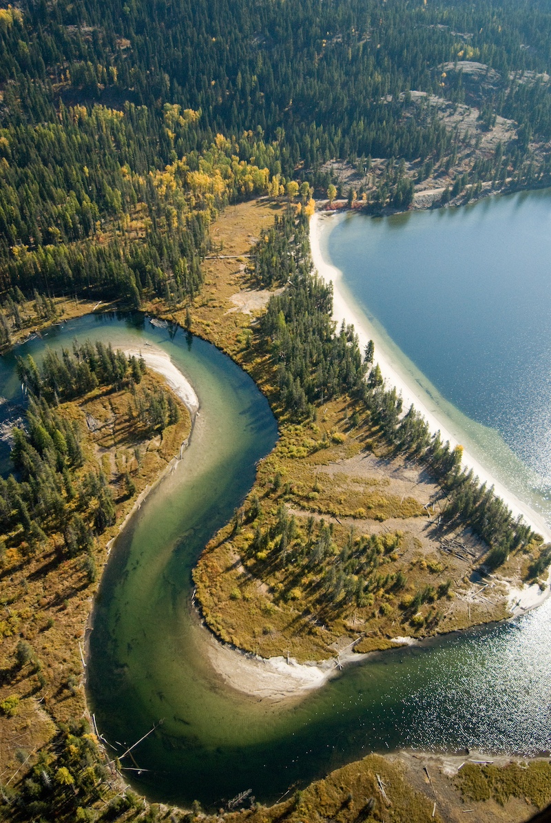 Payette River meets Payette Lake