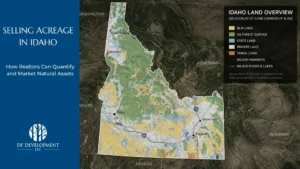 Learn how realtors selling acreage in Idaho can command higher prices by quantifying views, recreational access, and conservation value.