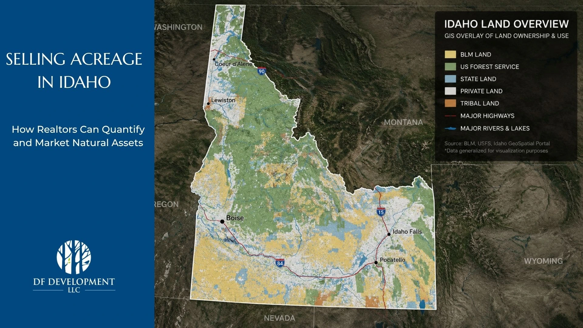 Learn how realtors selling acreage in Idaho can command higher prices by quantifying views, recreational access, and conservation value.